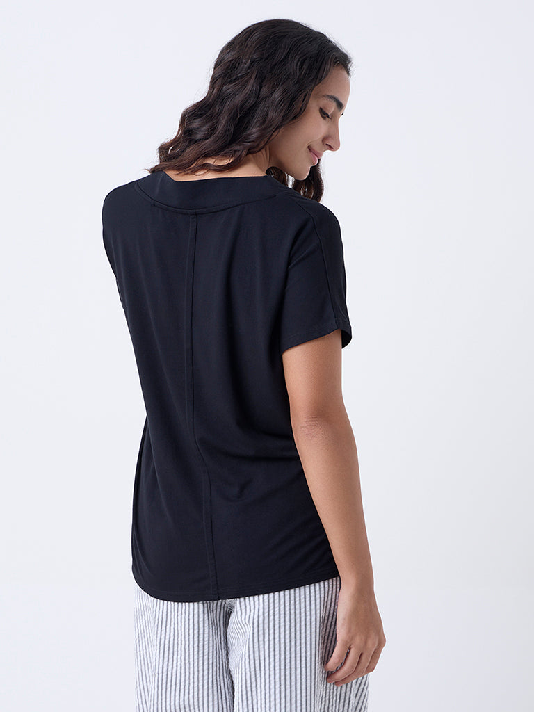 Wunderlove Black Solid Top - Image 4