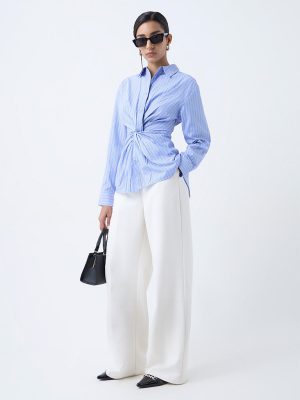 Wardrobe Blue Striped Shirt