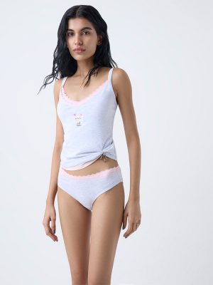 Superstar Multicolour Cotton-Blend Camisoles - Pack of 2