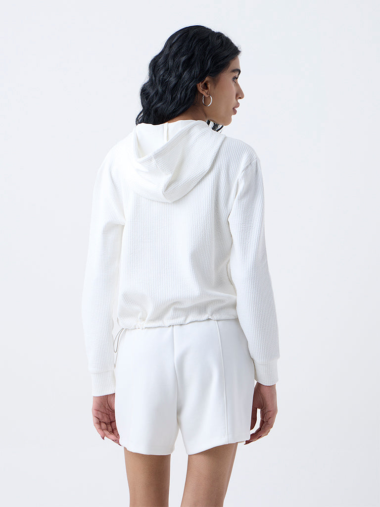 Studiofit White Textured Jacket - Image 4