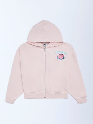 Y&F Kids Pink Cotton-Blend Hoodie