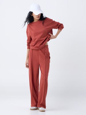 Studiofit Rust High-Rise Pants