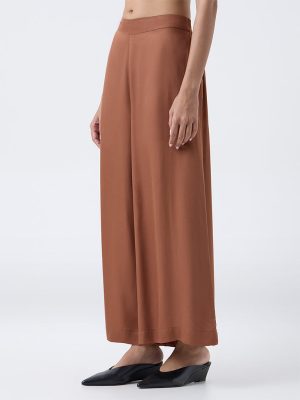 Zuba Brown Solid Palazzos
