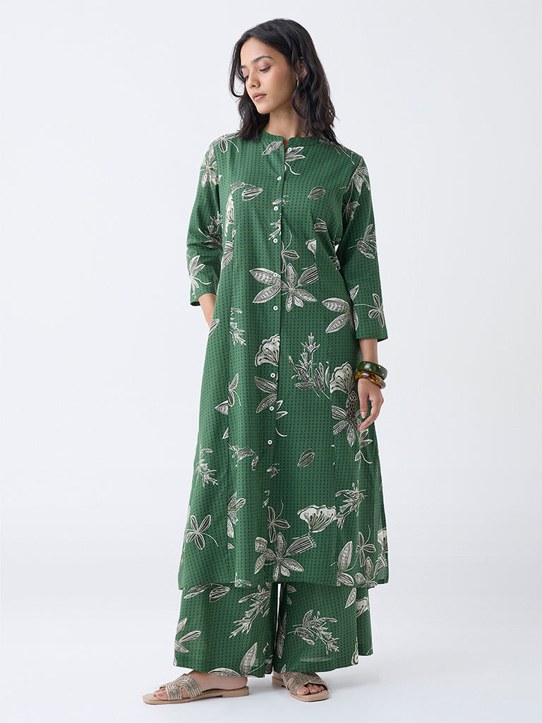 Utsa Green Botanical Design Palazzos - Image 2