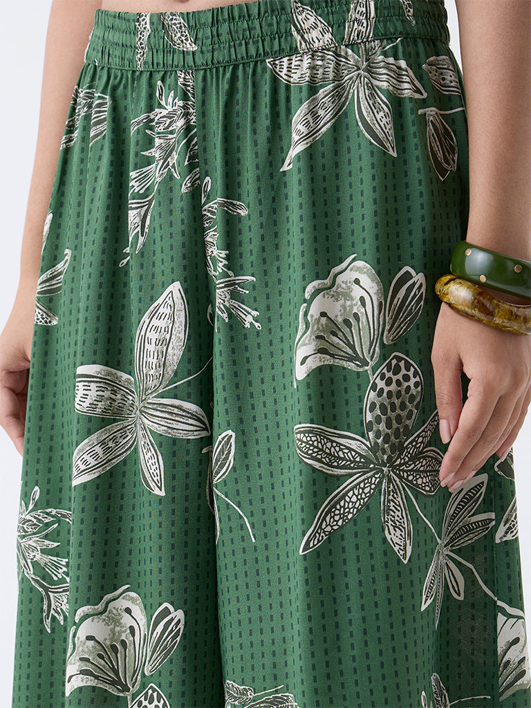 Utsa Green Botanical Design Palazzos - Image 3