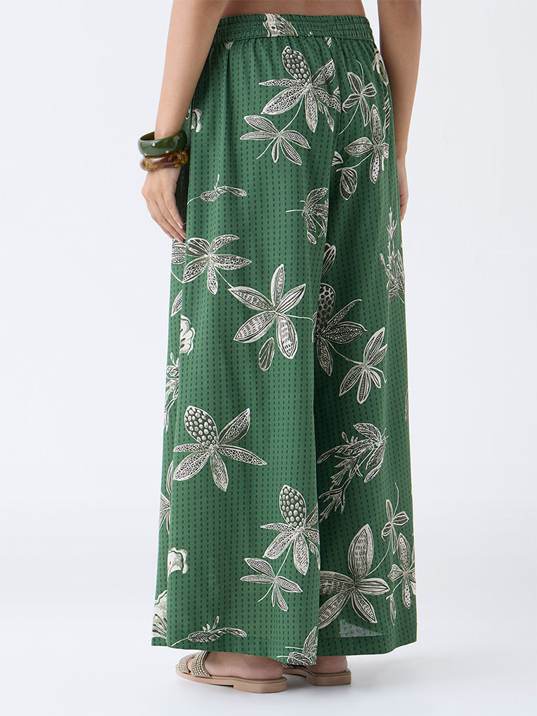 Utsa Green Botanical Design Palazzos - Image 4