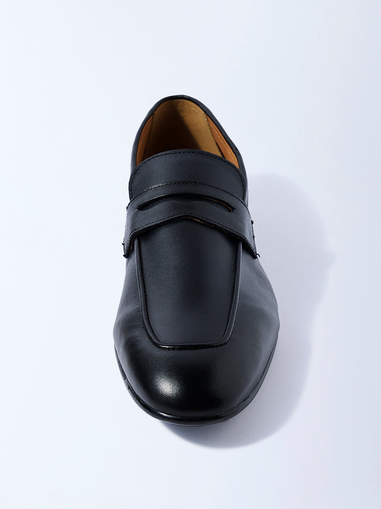 SOLEPLAY Black Penny Leather Loafers - Image 3