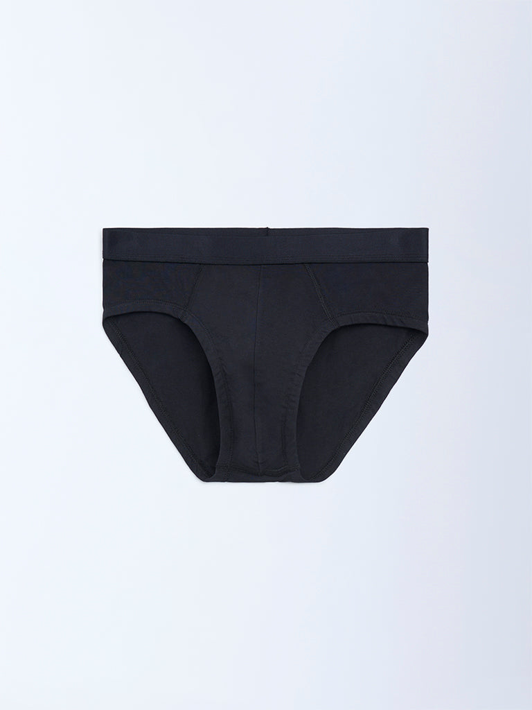 WES Lounge White Cotton Briefs - Pack of 3 - Image 3