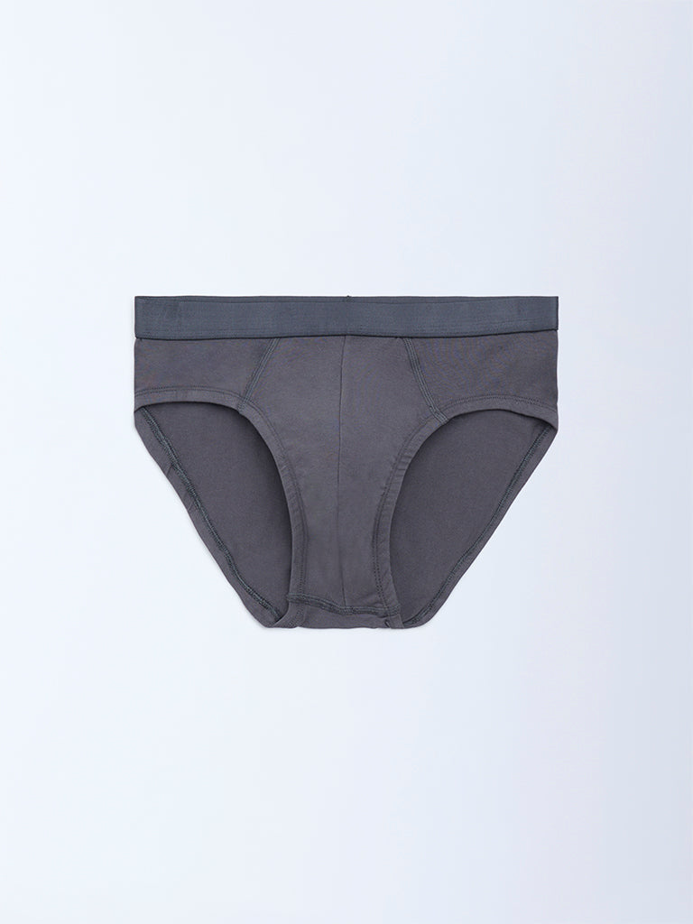 WES Lounge White Cotton Briefs - Pack of 3 - Image 4