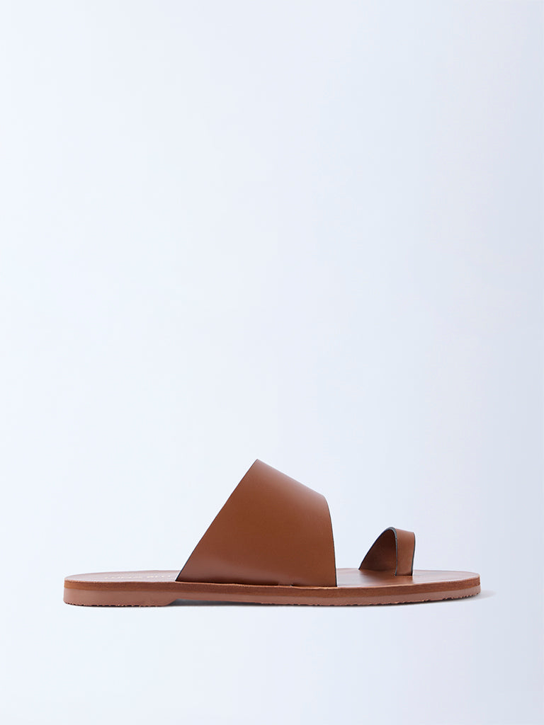 LUNA BLU Tan Toe-Ring Sandals - Exclusive - Image 2
