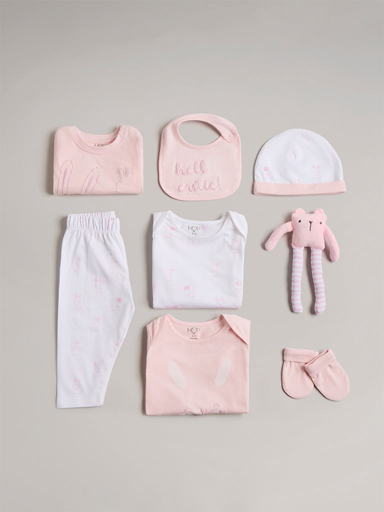 HOP Baby Pink Cotton Gift Set (Pack of 8) - Image 3