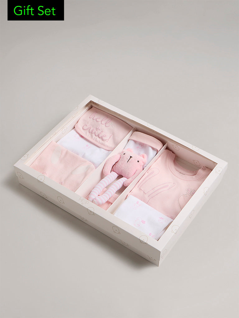 HOP Baby Pink Cotton Gift Set (Pack of 8)