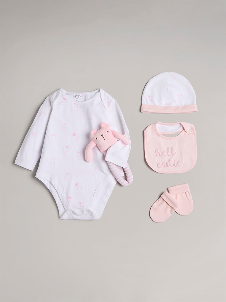 HOP Baby Pink Cotton Gift Set (Pack of 8) - Image 4