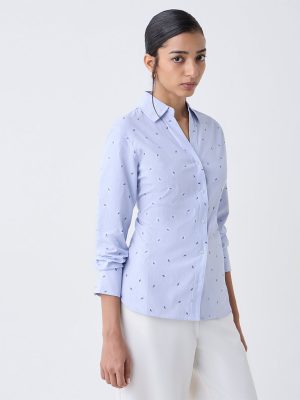 Wardrobe Blue Striped Shirt