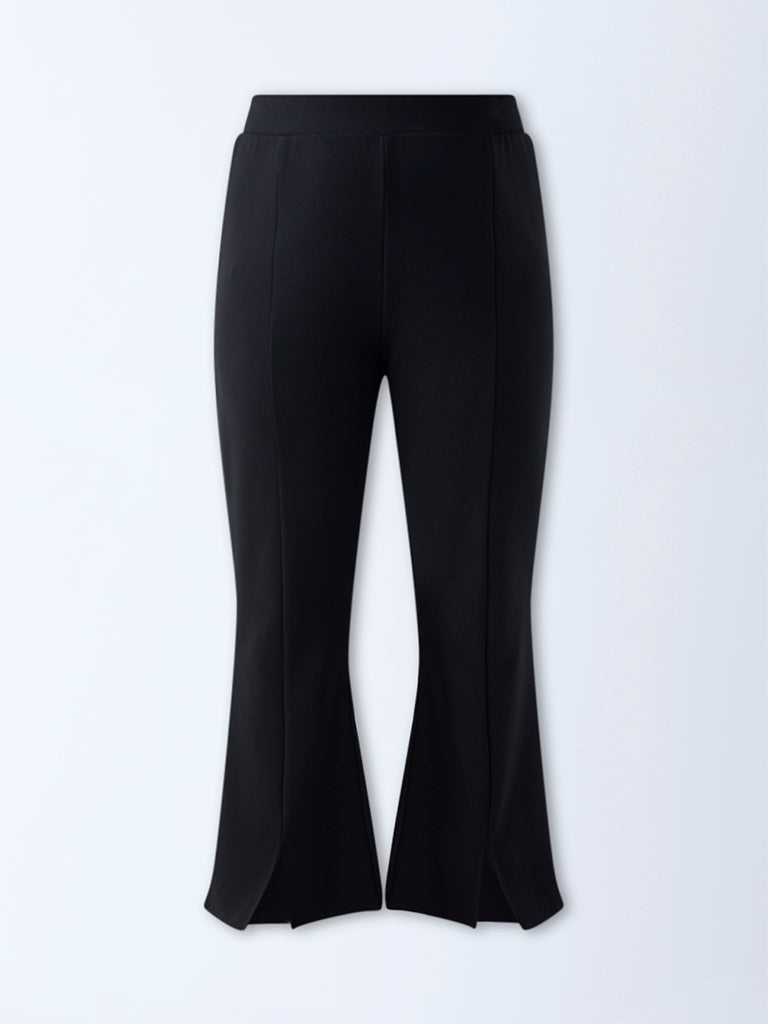 Gia Black Bootcut High-Rise Trousers - Image 5