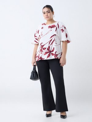 Gia Black High-Rise Bootcut Pants