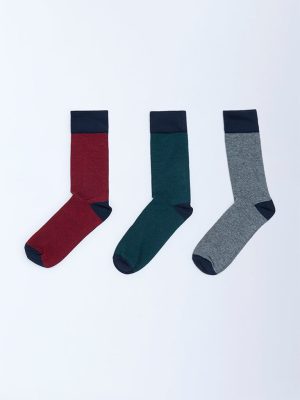 WES Lounge Multicolour Cotton-Blend Socks - Pack of 3
