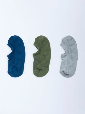 WES Lounge Multicolour No-Show Cotton-Blend Socks - Pack of 3
