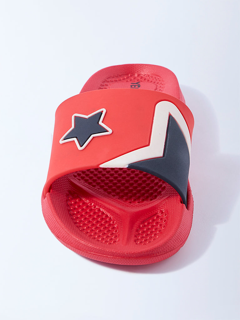 Yellow Red Star-Design Slides - Image 3