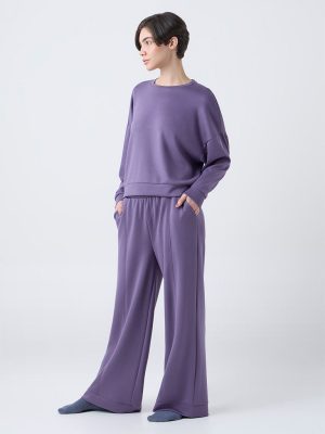 Wunderlove Purple Solid Sweatshirt
