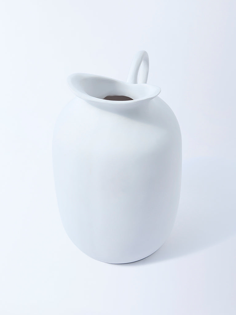 Westside Home White Jug Vase - Large - Image 2