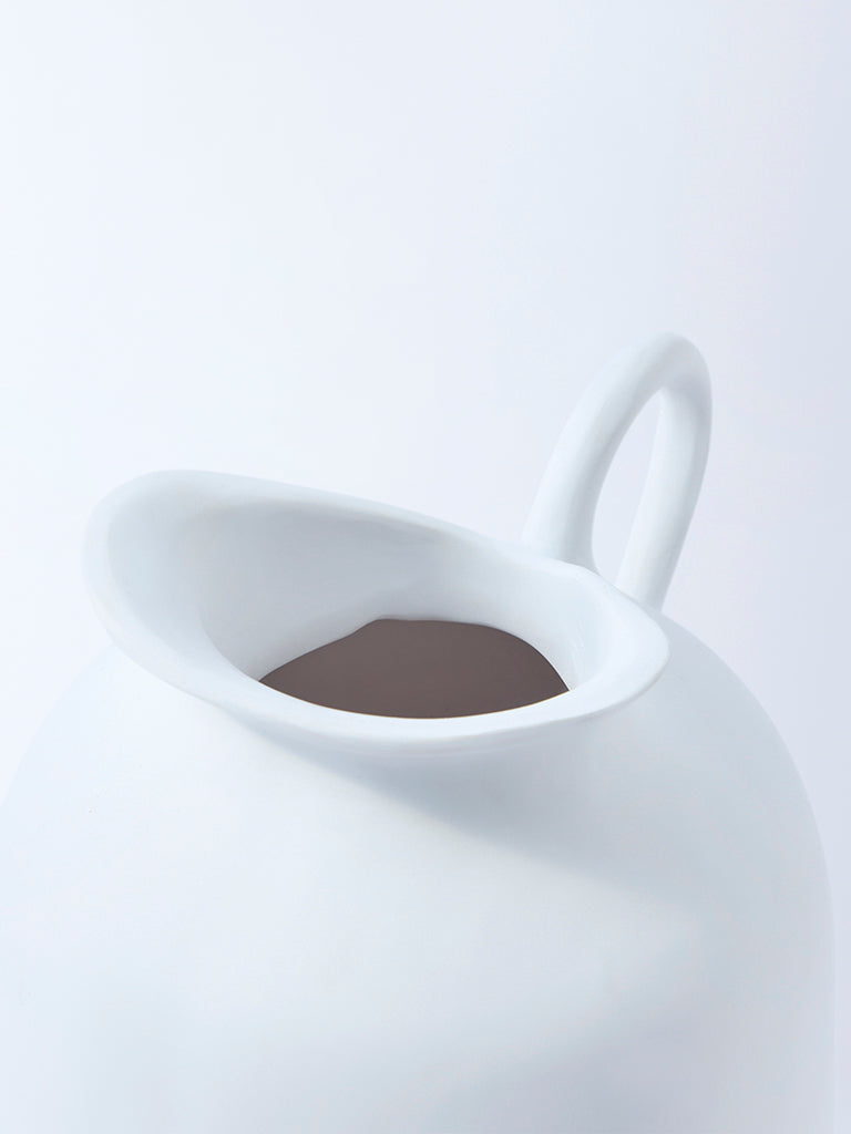 Westside Home White Jug Vase - Large - Image 3