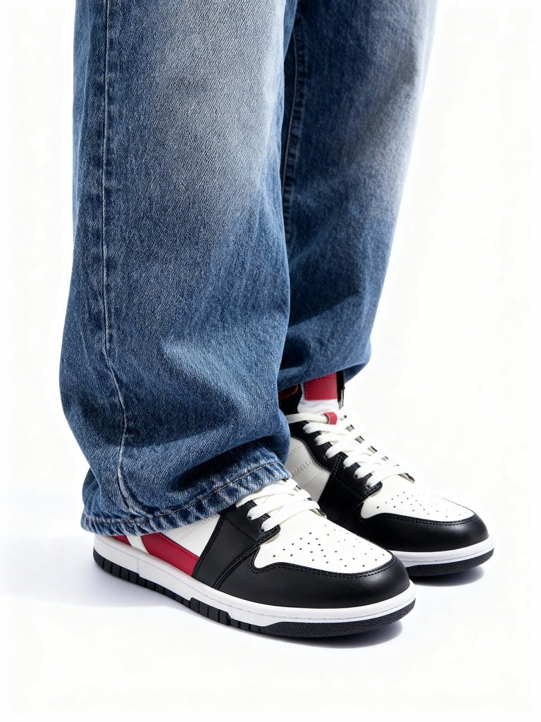 SOLEPLAY Red Colour-Blocked High-Top Boots - Image 2