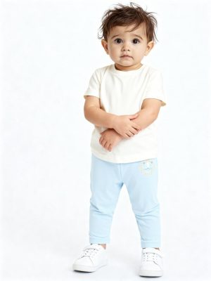 HOP Baby Multicolour Printed Mid-Rise Cotton Pants - Pack of 3