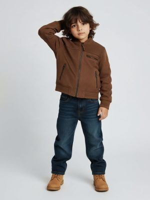 HOP Kids Brown Suede Jacket