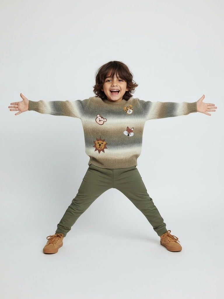 HOP Kids Brown Ombre Sweater